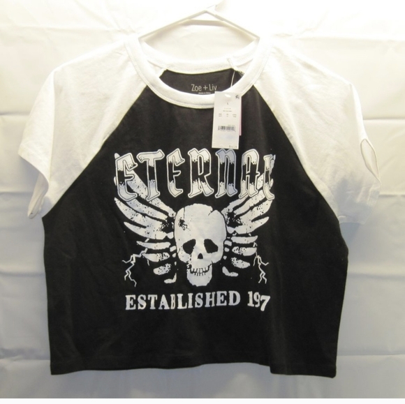 Zoe + Liv:  Eternal Est 1977  Women's Crop Top (NWT) - Picture 3 of 5